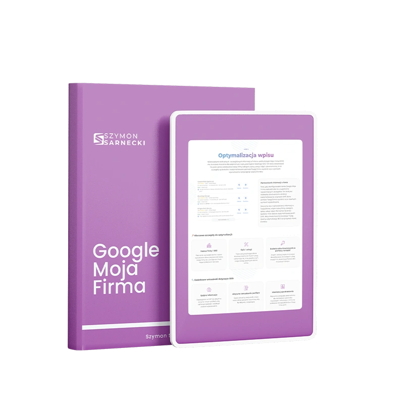 Optymalizacja wizytówki Google – GMF TOP 1 [Ebook]