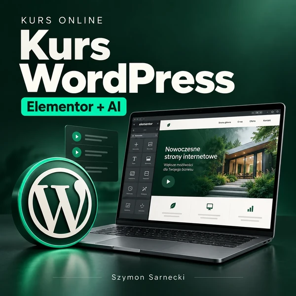 Okładka: Kurs WordPress i Elementor + AI