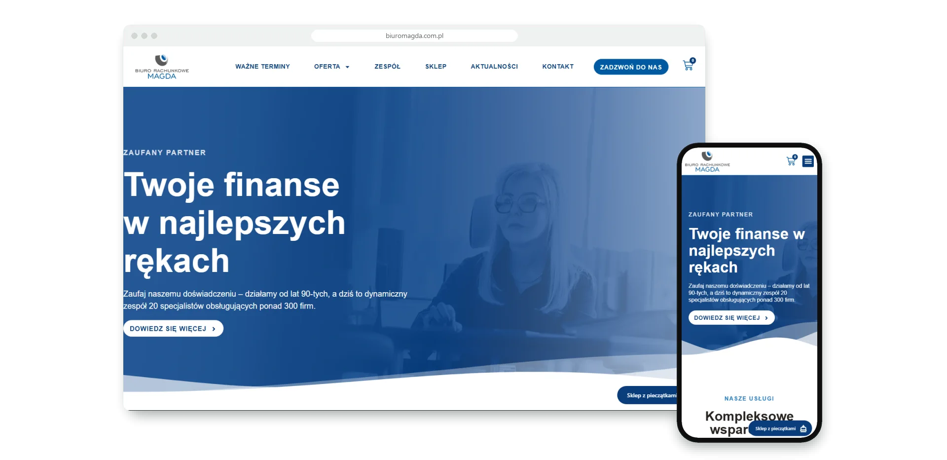 Biuro Rachunkowe Magda - strona biura rachunkowego