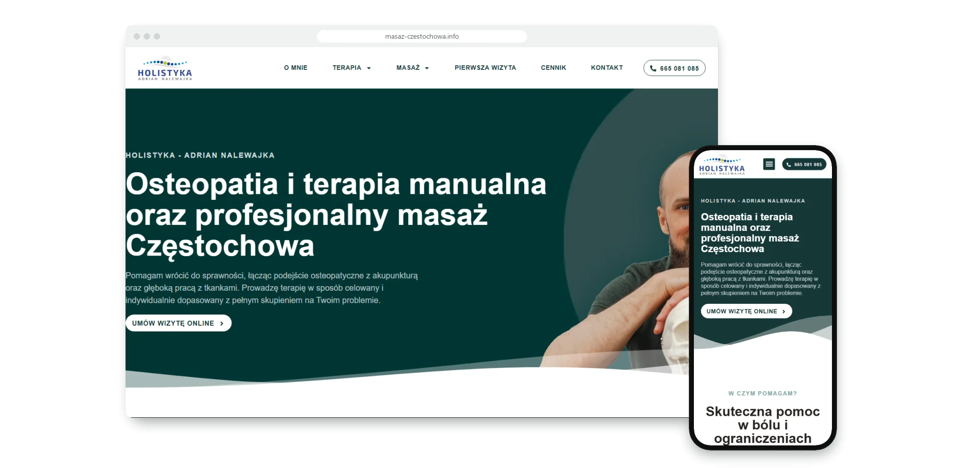 Holistyka Adrian Nalewajka - strona internetowa