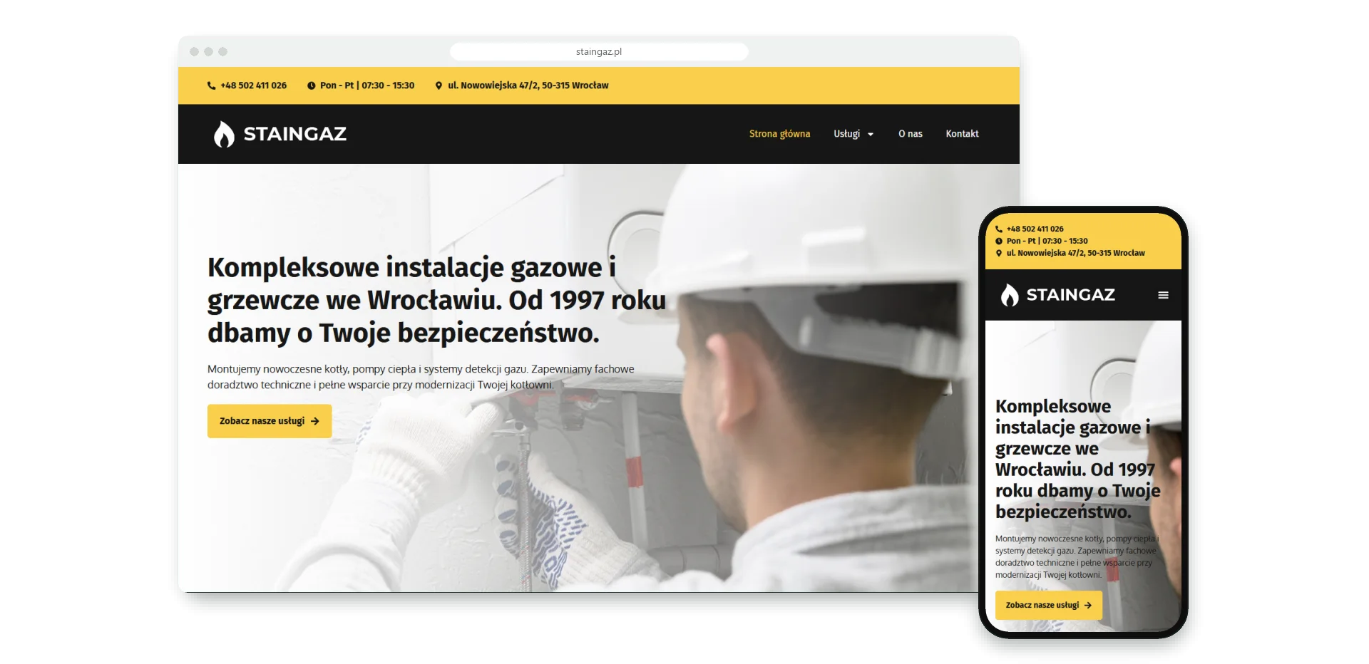 Staingaz - strona instalatora z Wrocławia