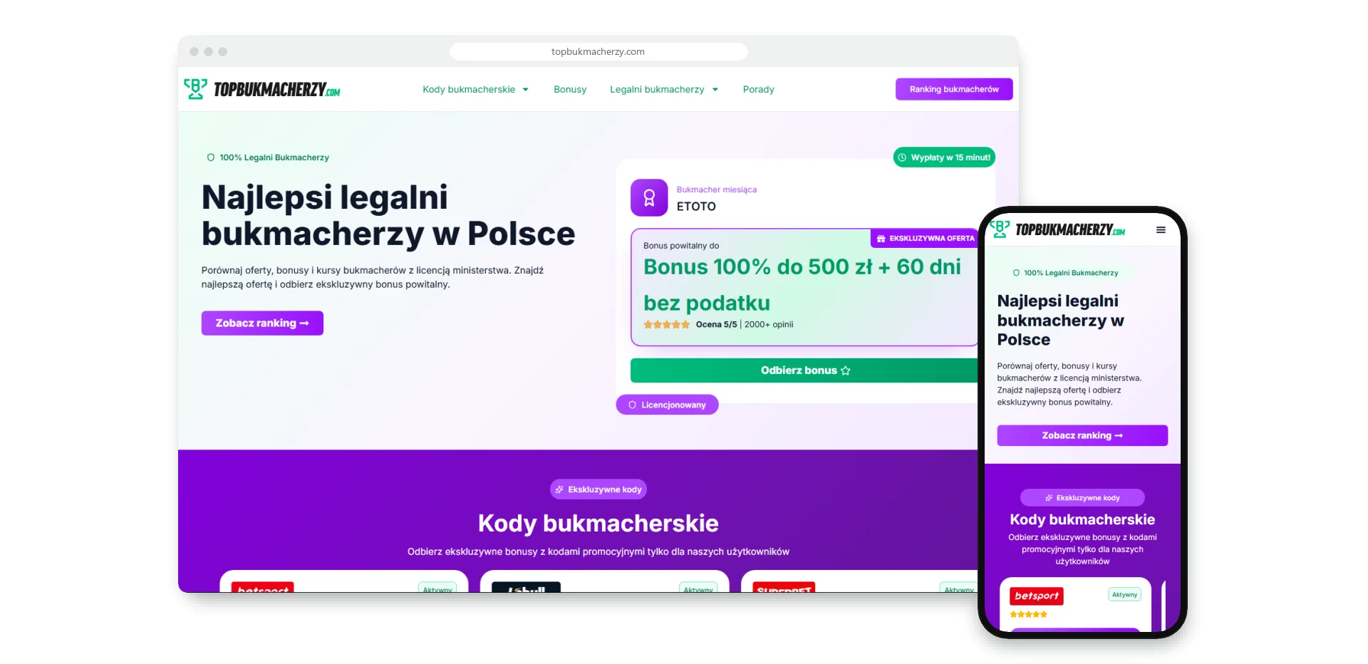 TopBukmacherzy - serwis z rankingiem bukmacherów